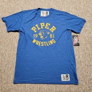 Roots of Fight Piper Wrestling Shirt Mens 2XL Blue 1981 Panther Graphic Tee NEW